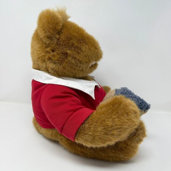 Vintage 1996 Lands End Rugby Kid Kodiak Gund Teddy Bear Plush with Blueberry Pie - Picture 7 of 12